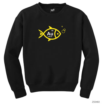 Altın Balık Siyah Sweatshirt