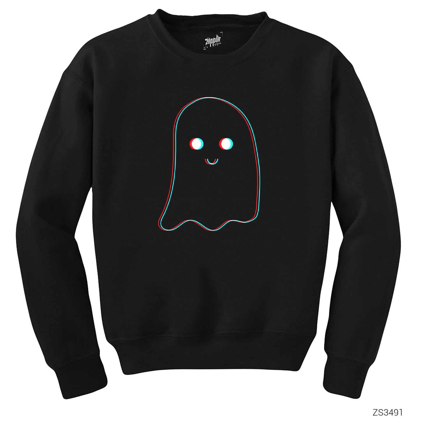 Hayalet Fokus Siyah Sweatshirt