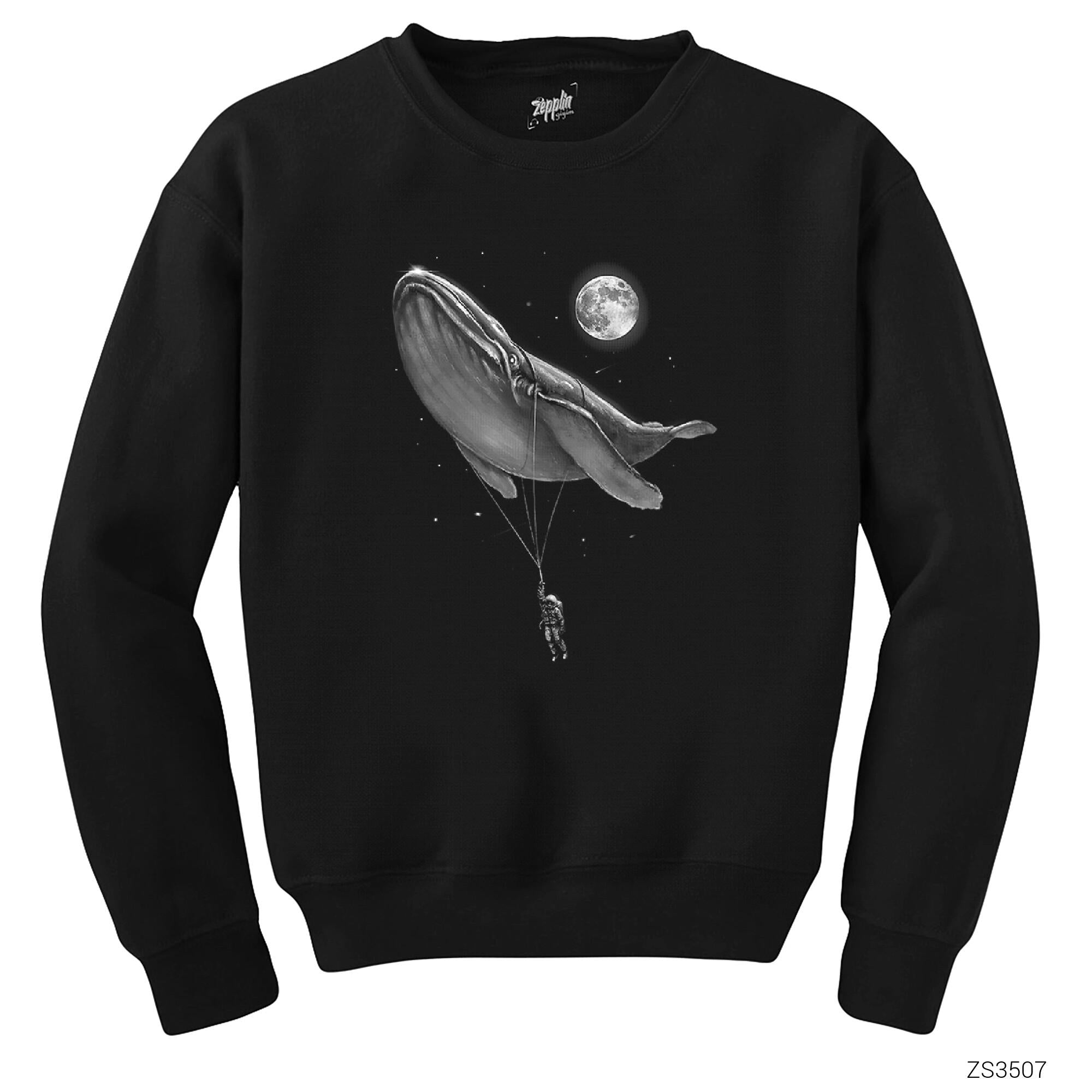 Balina Siyah Sweatshirt