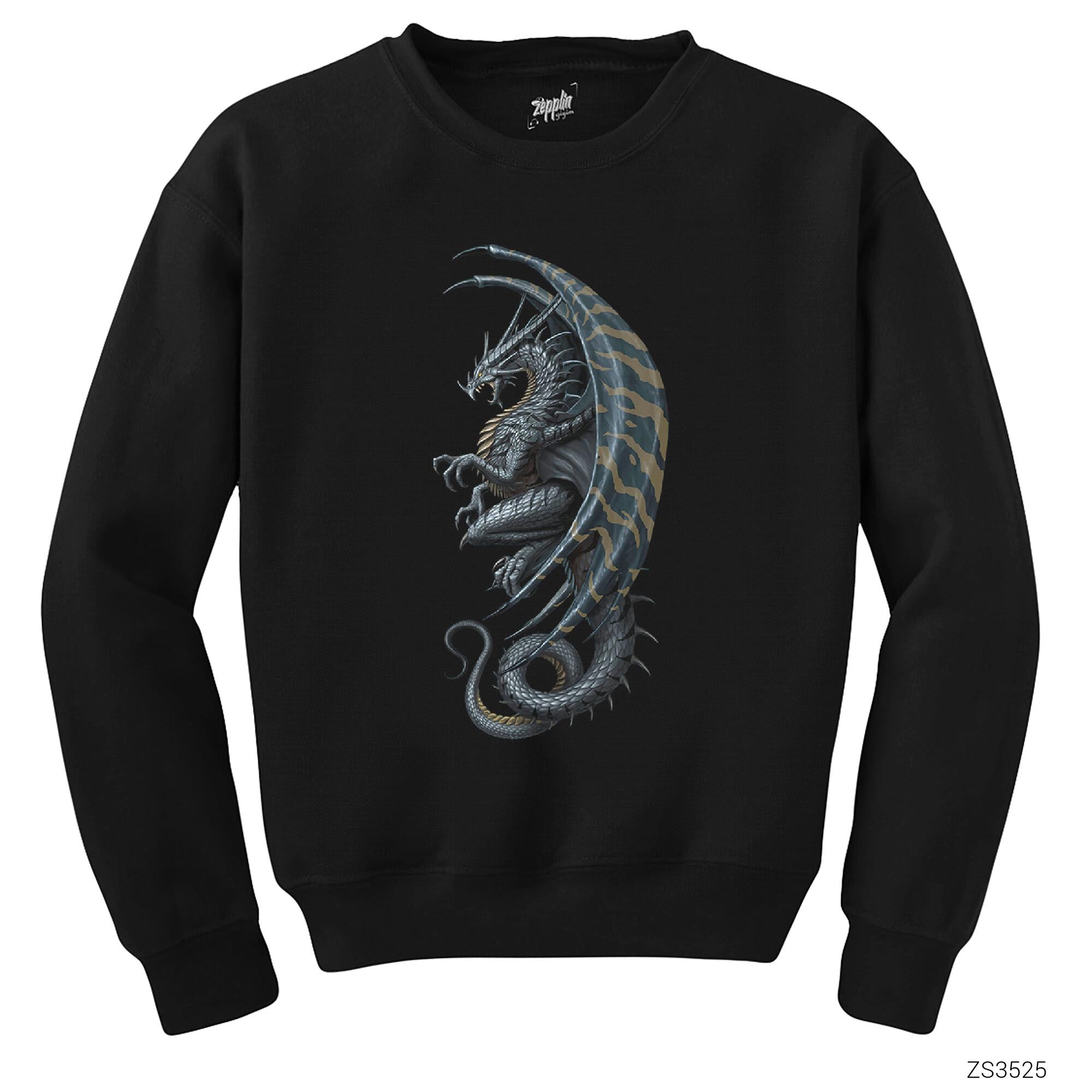 Kadim Ejderha Siyah Sweatshirt