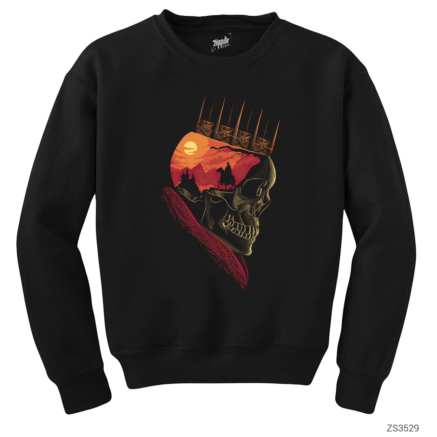 Kurukafa Kral Siyah Sweatshirt