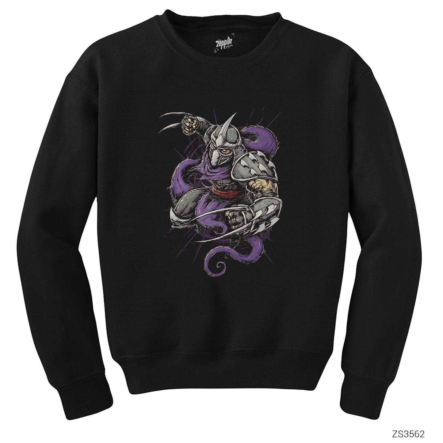 Ninja Turtles Shredder Siyah Sweatshirt
