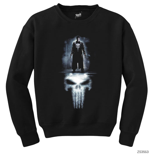 Punisher Reflection Siyah Sweatshirt