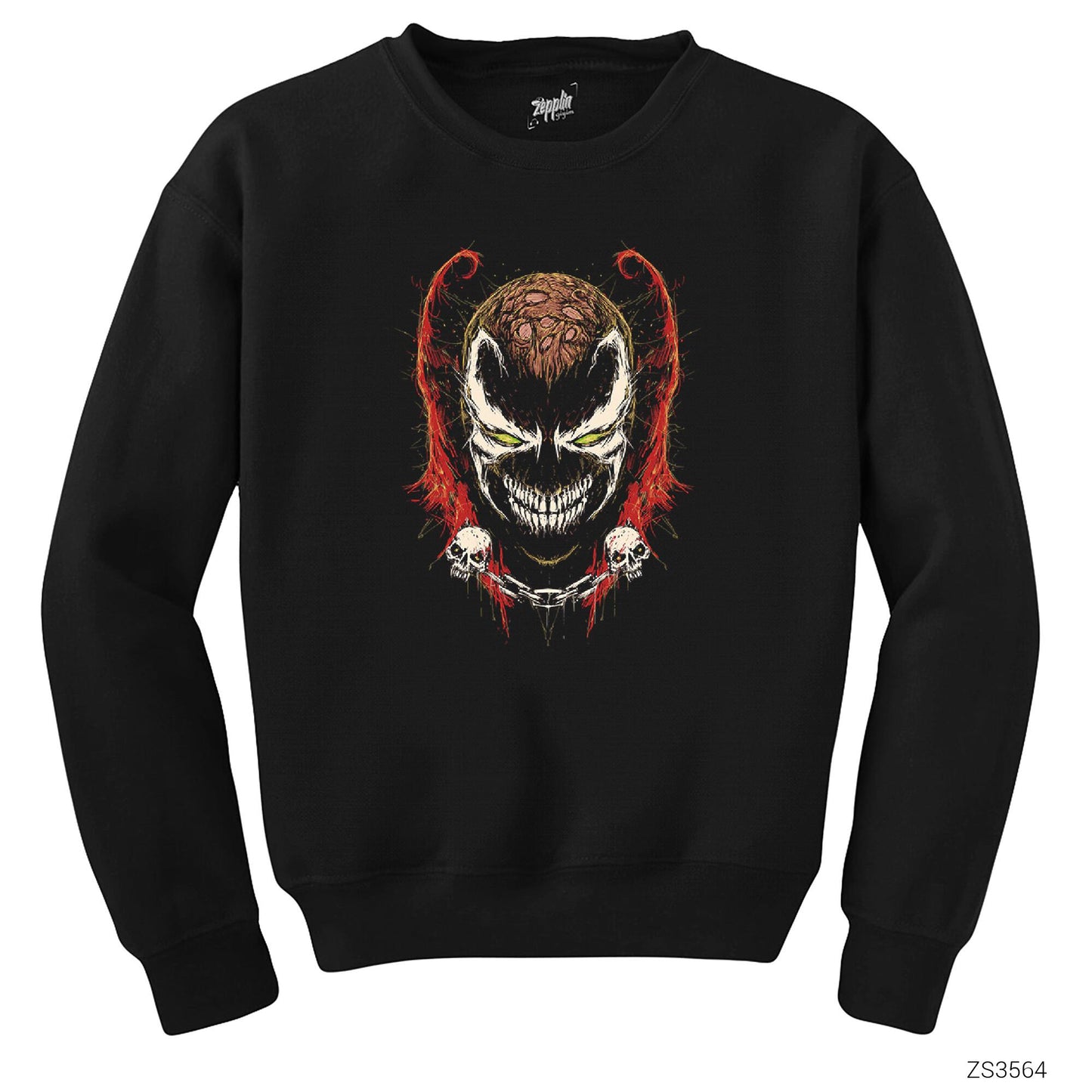 Scribble Spawn Siyah Sweatshirt