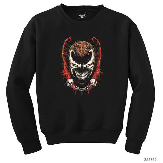 Scribble Spawn Siyah Sweatshirt