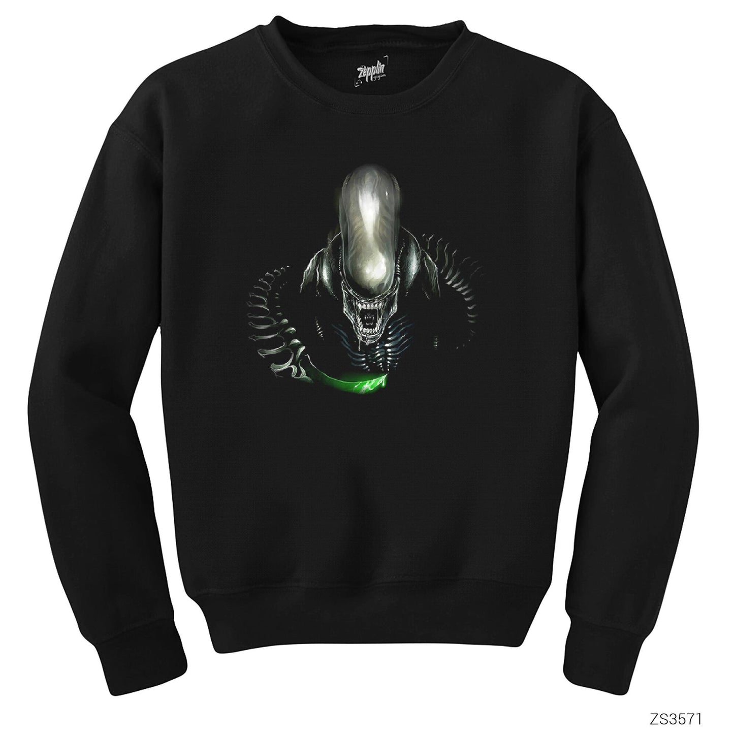 Warrior Aliens Siyah Sweatshirt