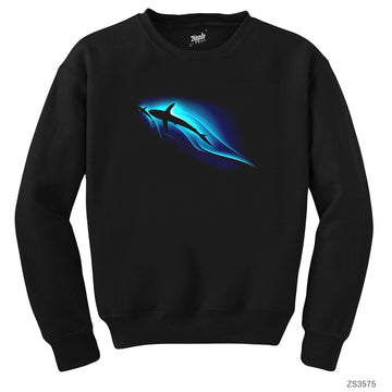 Killer Whale Siyah Sweatshirt