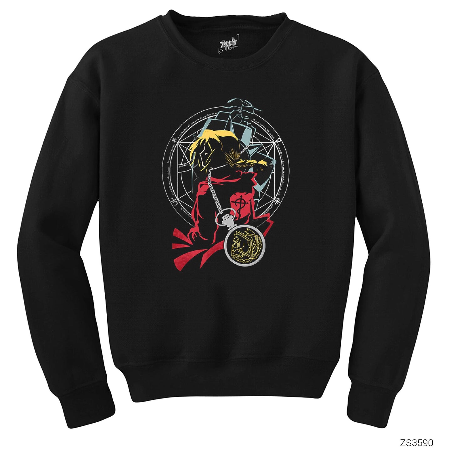 Fullmetal Alchemist Siyah Sweatshirt
