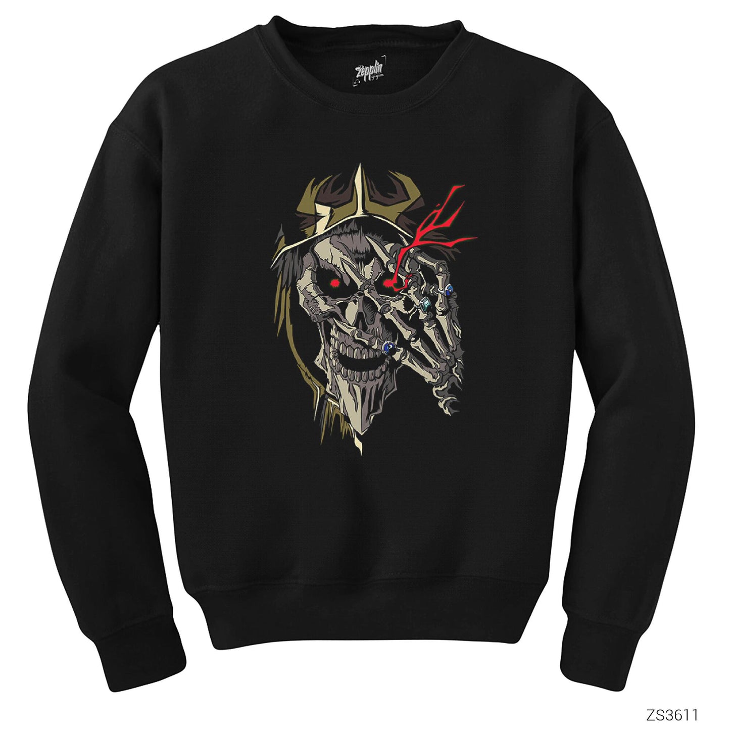 Overlord Siyah Sweatshirt