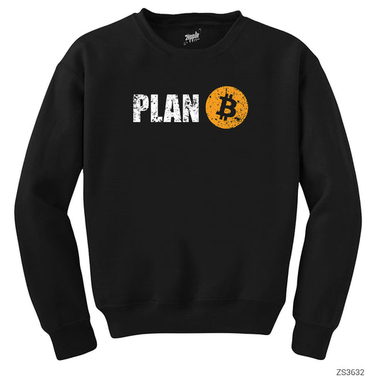 Kripto Para Plan B Siyah Sweatshirt