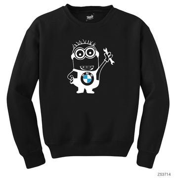 BMW Minion Siyah Sweatshirt