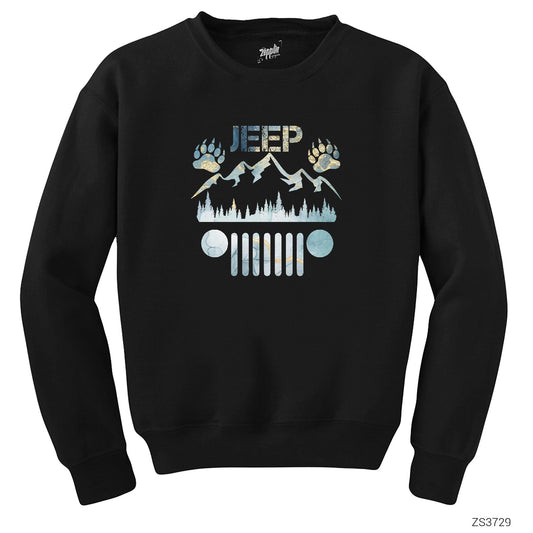 Jeep Forest Siyah Sweatshirt