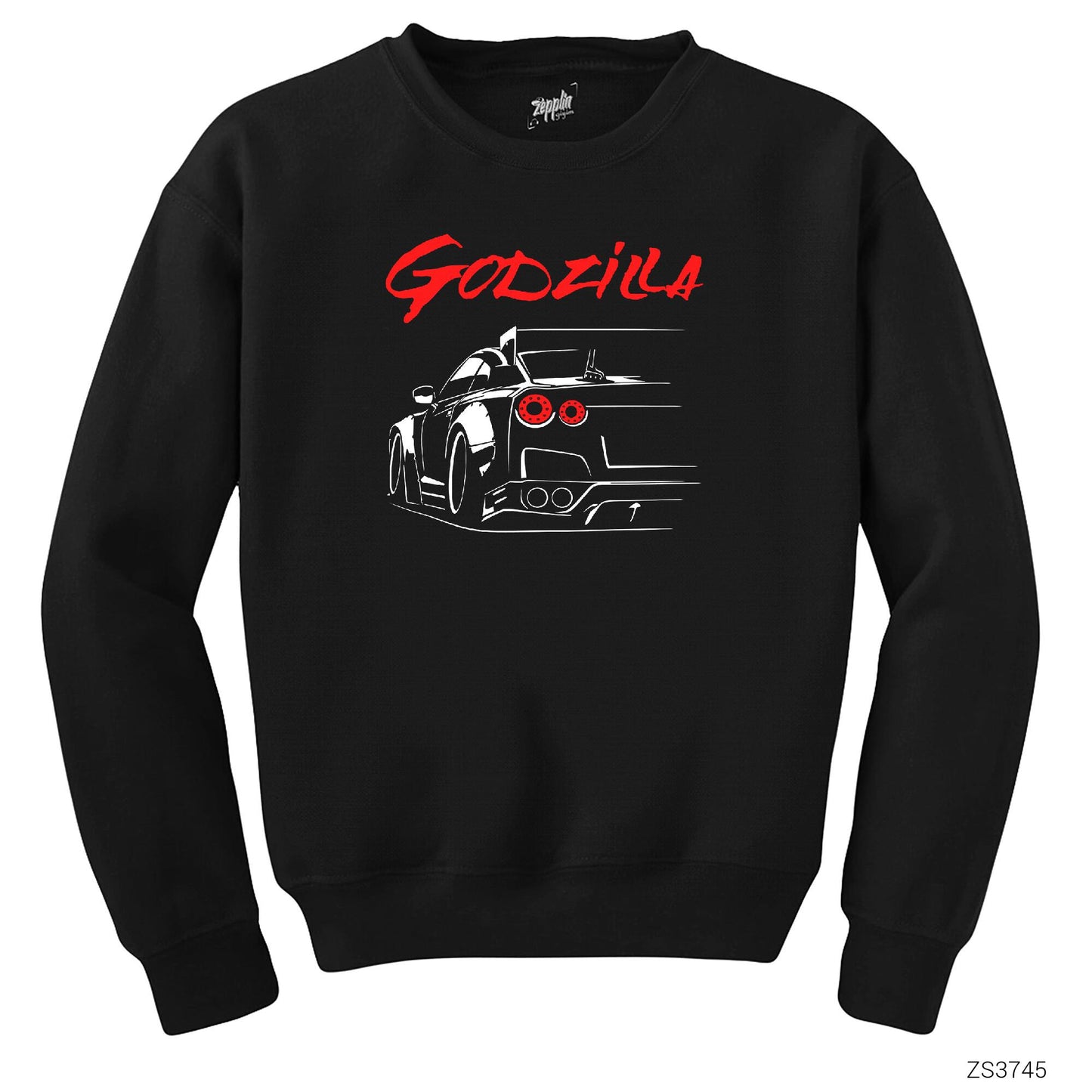 İndirimli Nissan GTR Godzilla Siyah Sweatshirt