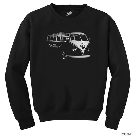 Volkswagen Bus Siyah Sweatshirt