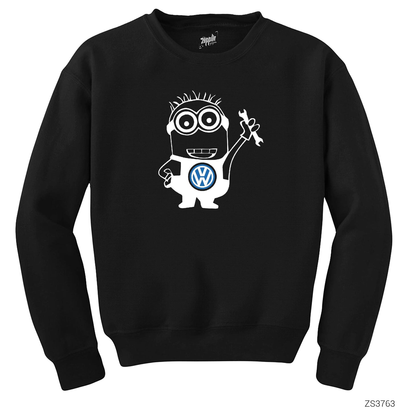 Volkswagen Minion Siyah Sweatshirt