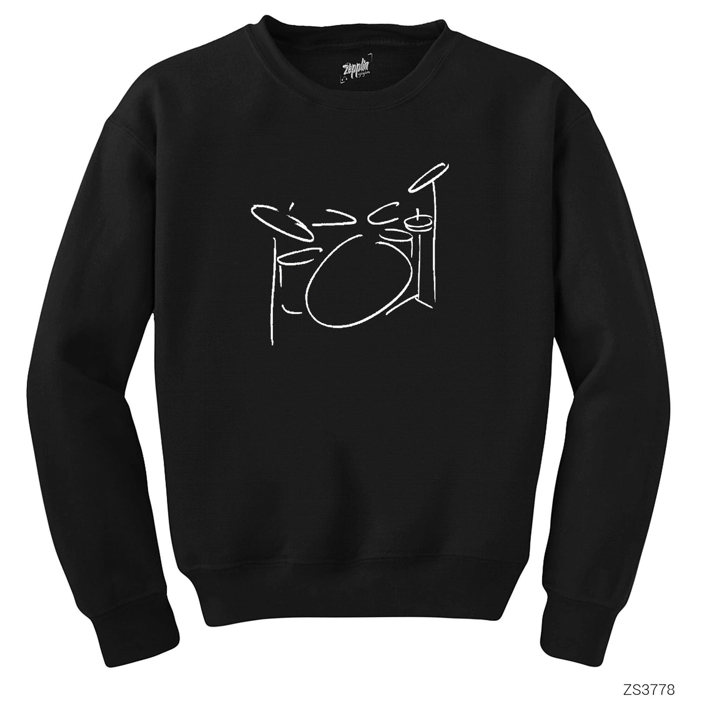 Bateri Siyah Sweatshirt