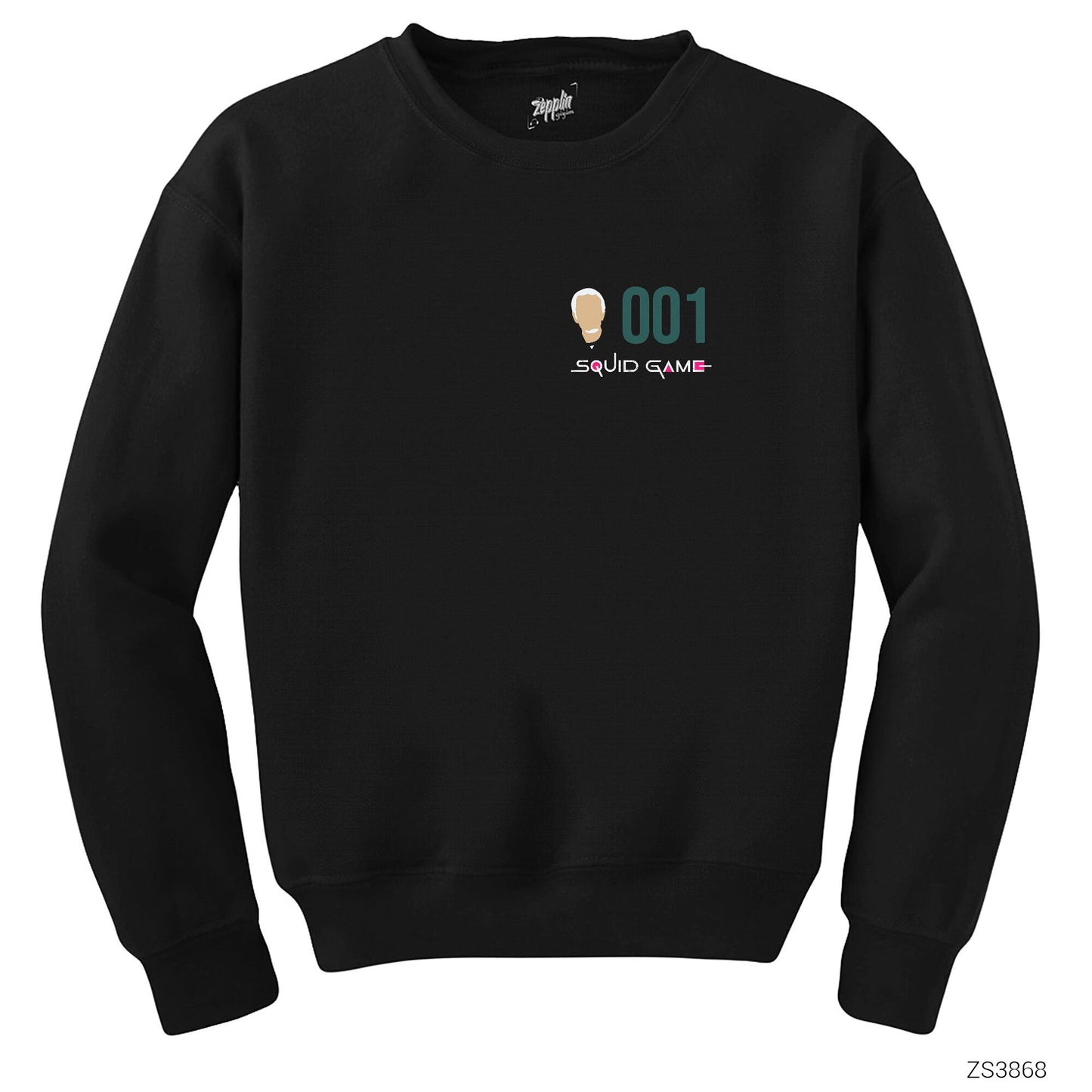 Squid Game Gamer 001 Siyah Sweatshirt