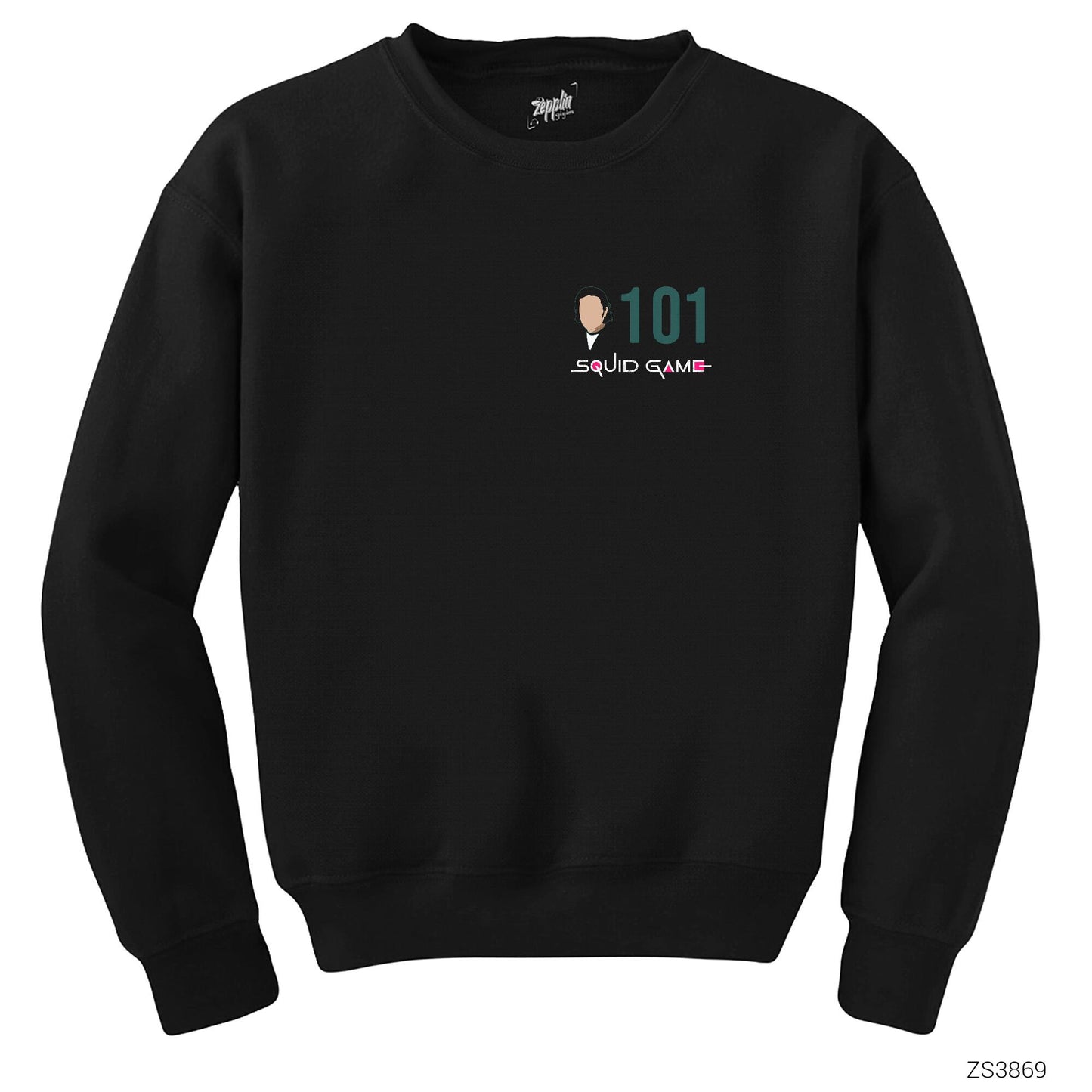 Squid Game Gamer 101 Siyah Sweatshirt