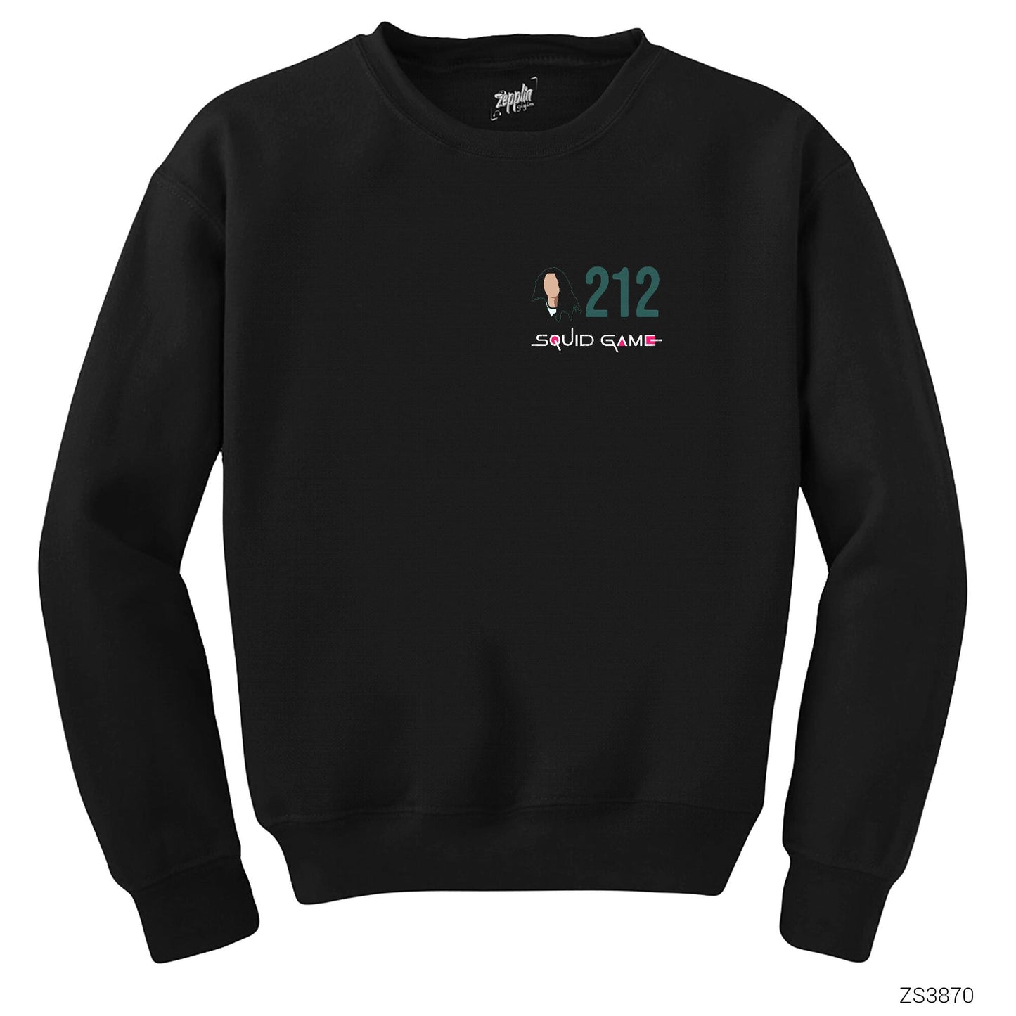 Squid Game Gamer 212 Siyah Sweatshirt
