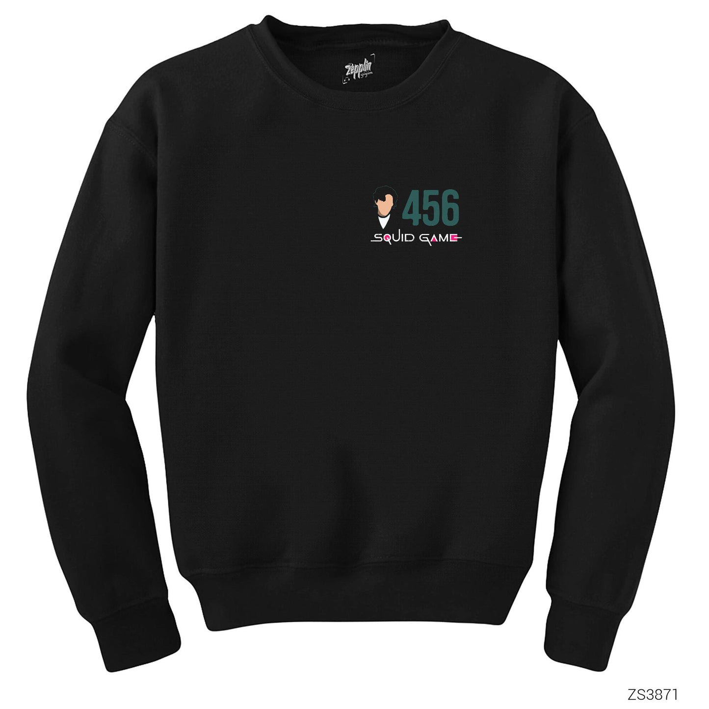 Squid Game Gamer 456 Siyah Sweatshirt
