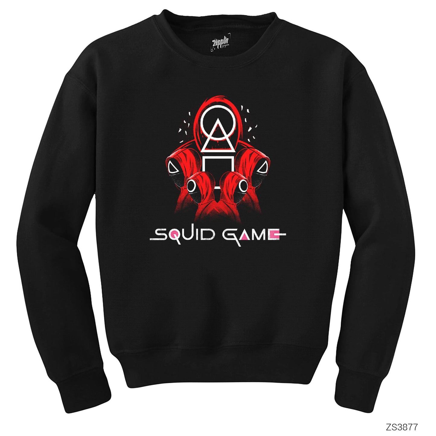 Squid Game Staff Team Siyah Sweatshirt