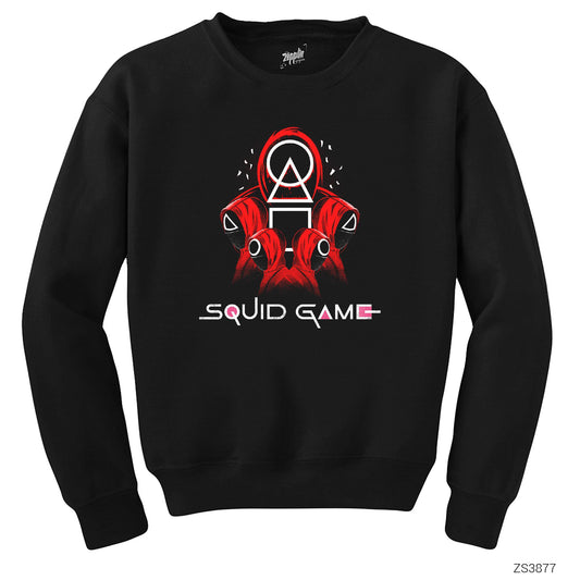 Squid Game Staff Team Siyah Sweatshirt