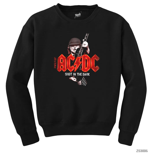 AC DC Shot In The Dark Siyah Sweatshirt
