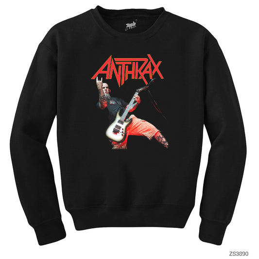 Anthrax Concert Siyah Sweatshirt