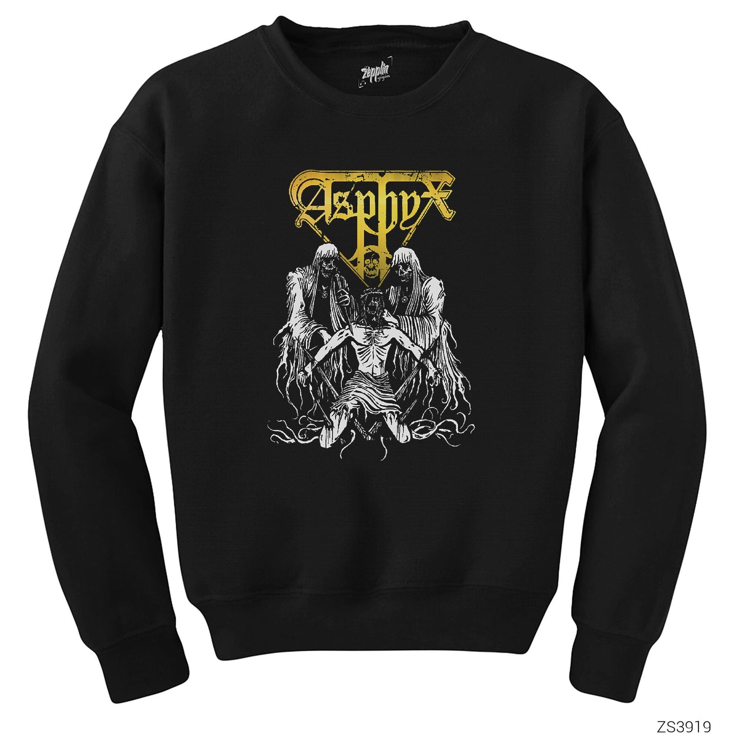 Asphyx Siyah Sweatshirt