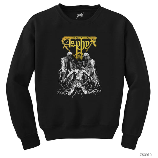 Asphyx Siyah Sweatshirt