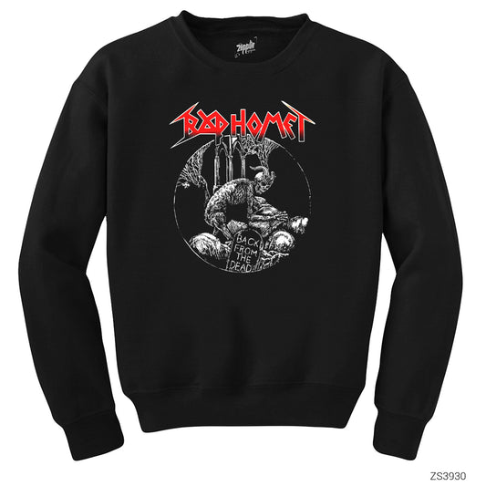 Baphomet Back From The Dead Siyah Sweatshirt