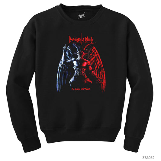 Baphomet is Blood Siyah Sweatshirt
