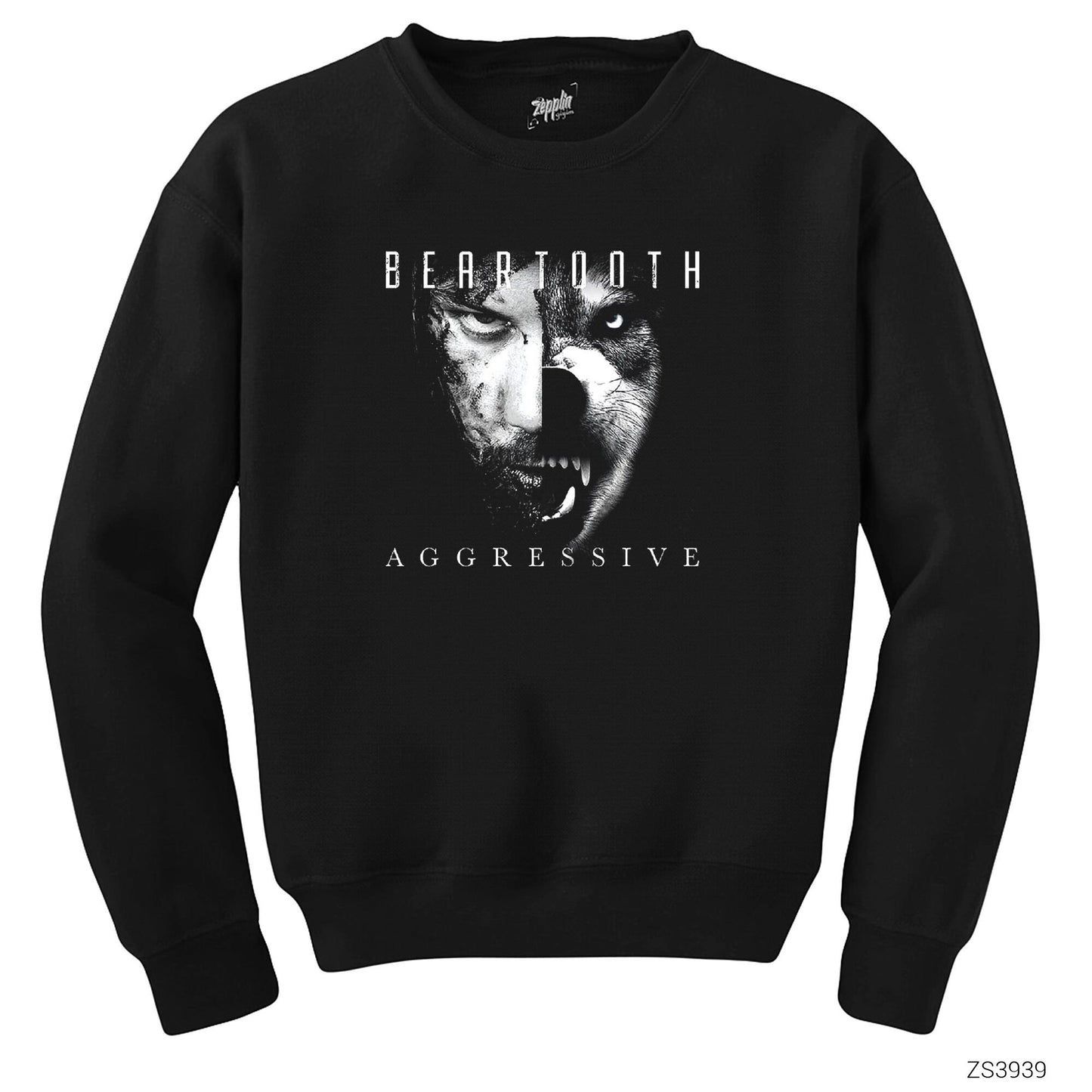 Beartooth Aggressive Album Siyah Sweatshirt