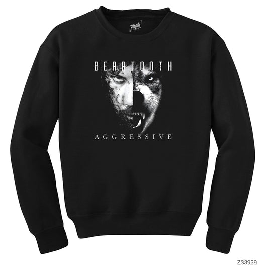 Beartooth Aggressive Album Siyah Sweatshirt