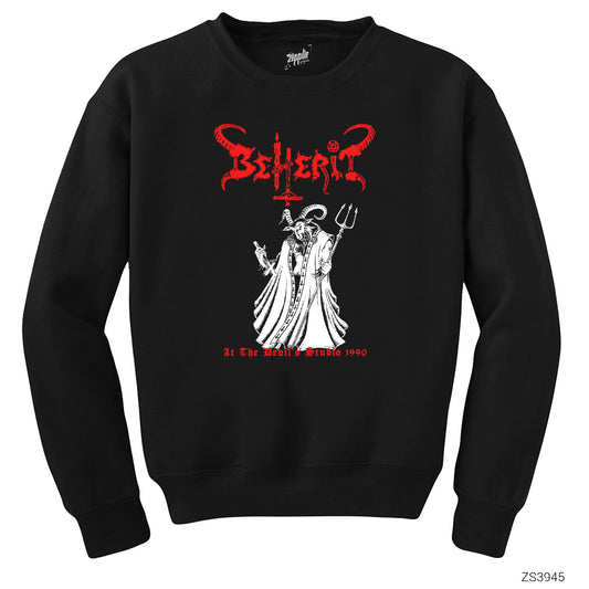 Beherit At The Devil's Studio 1990 Siyah Sweatshirt