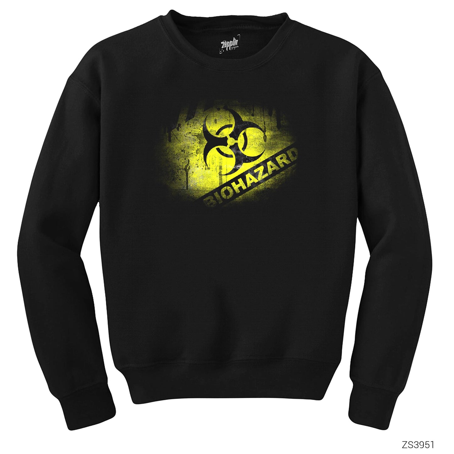 Biohazard Danger Siyah Sweatshirt