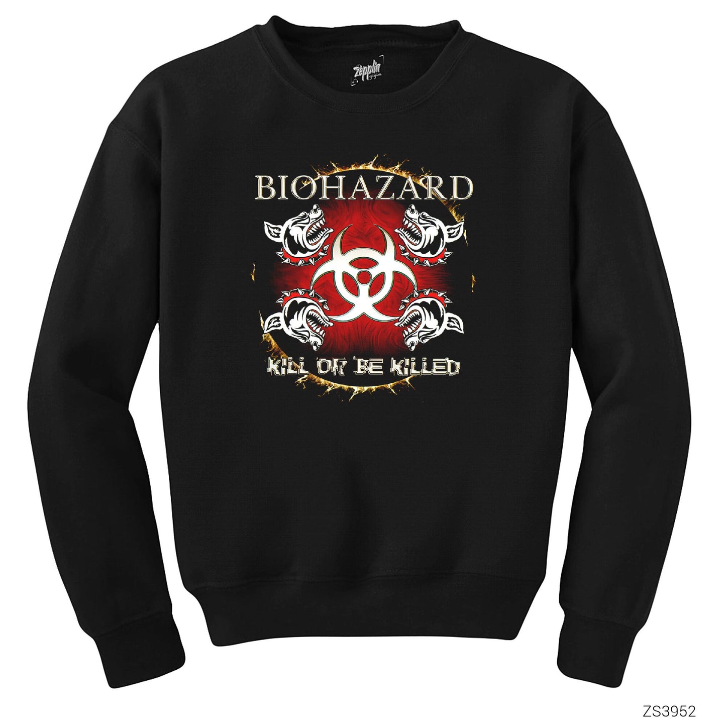 Biohazard Kill Or Be Killed Siyah Sweatshirt