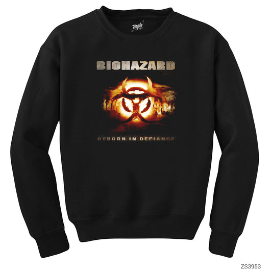 Biohazard Reborn In Defiance Siyah Sweatshirt