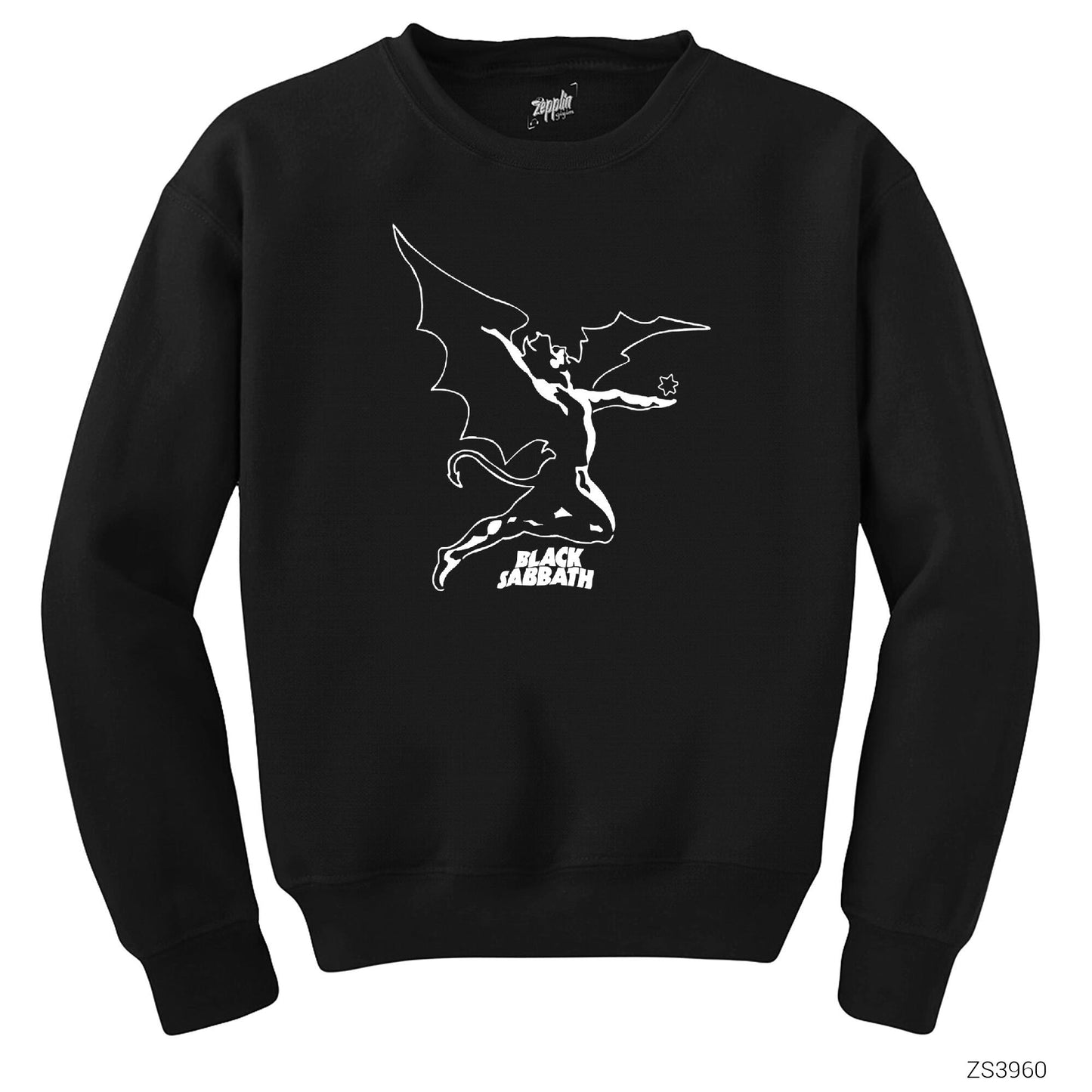 Black Sabbath Logo Siyah Sweatshirt