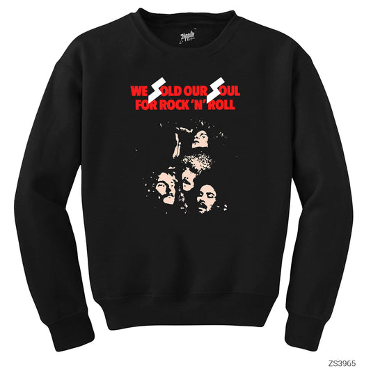 Black Sabbath We Sold Soul For Rock Siyah Sweatshirt