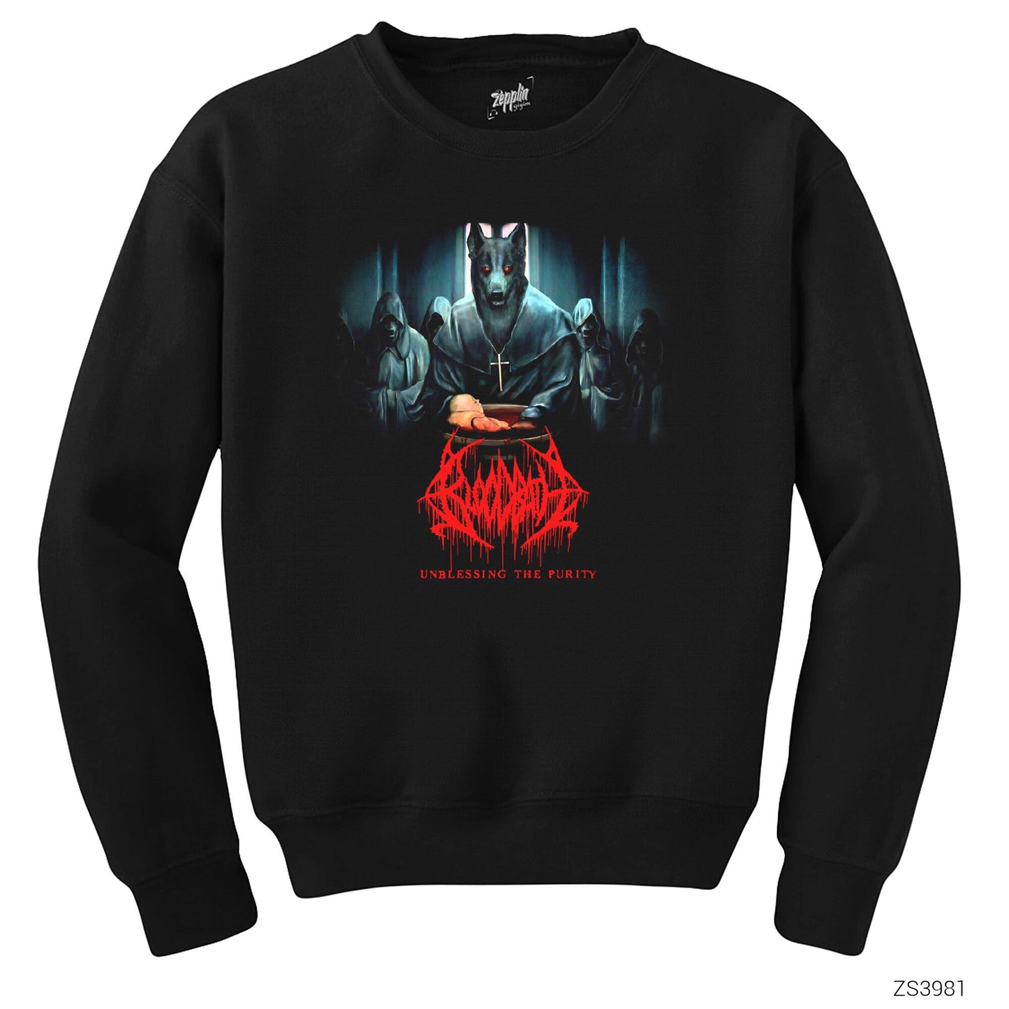Bloodbath Unblessing The Purity Siyah Sweatshirt