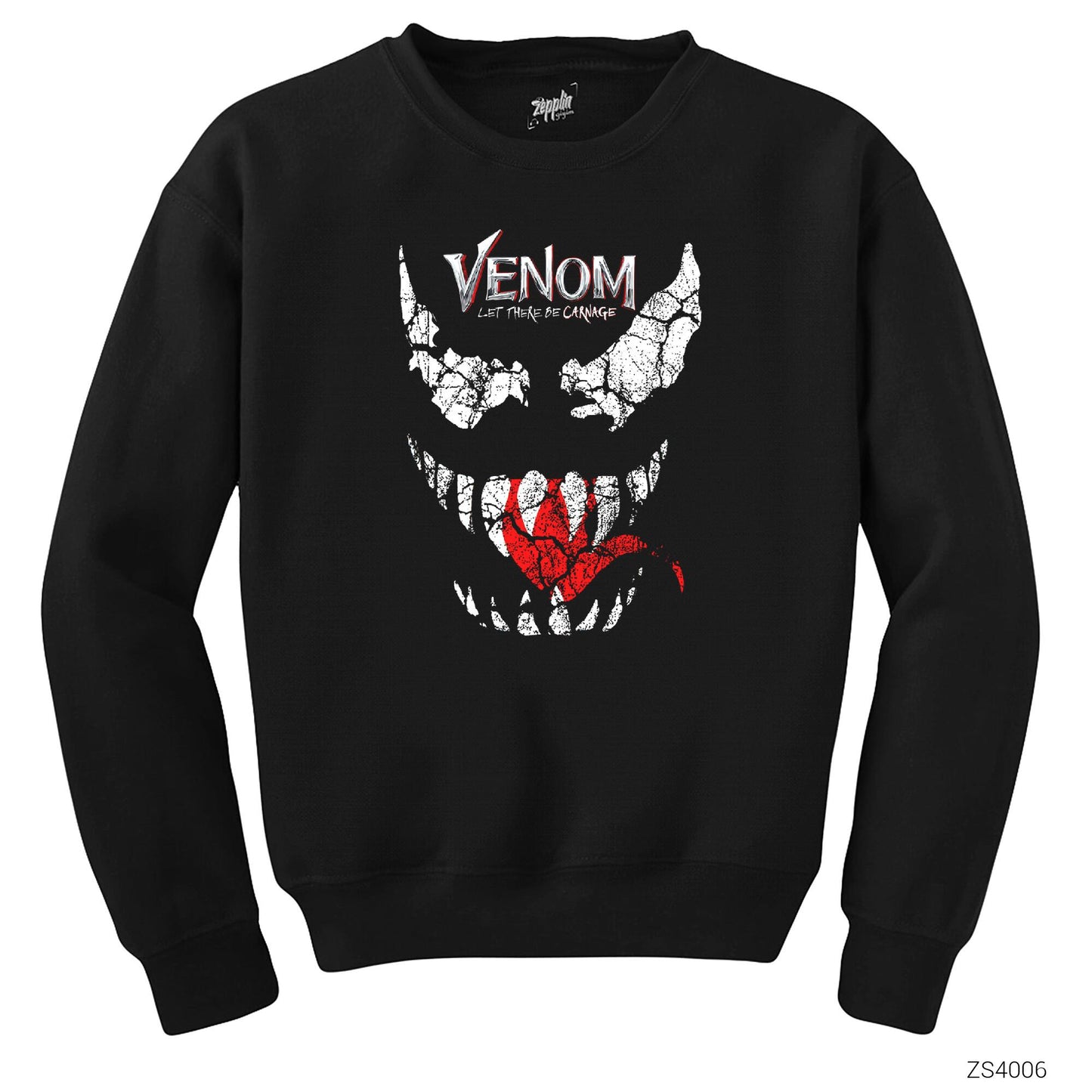 Venom Let There be Carnage Siyah Sweatshirt