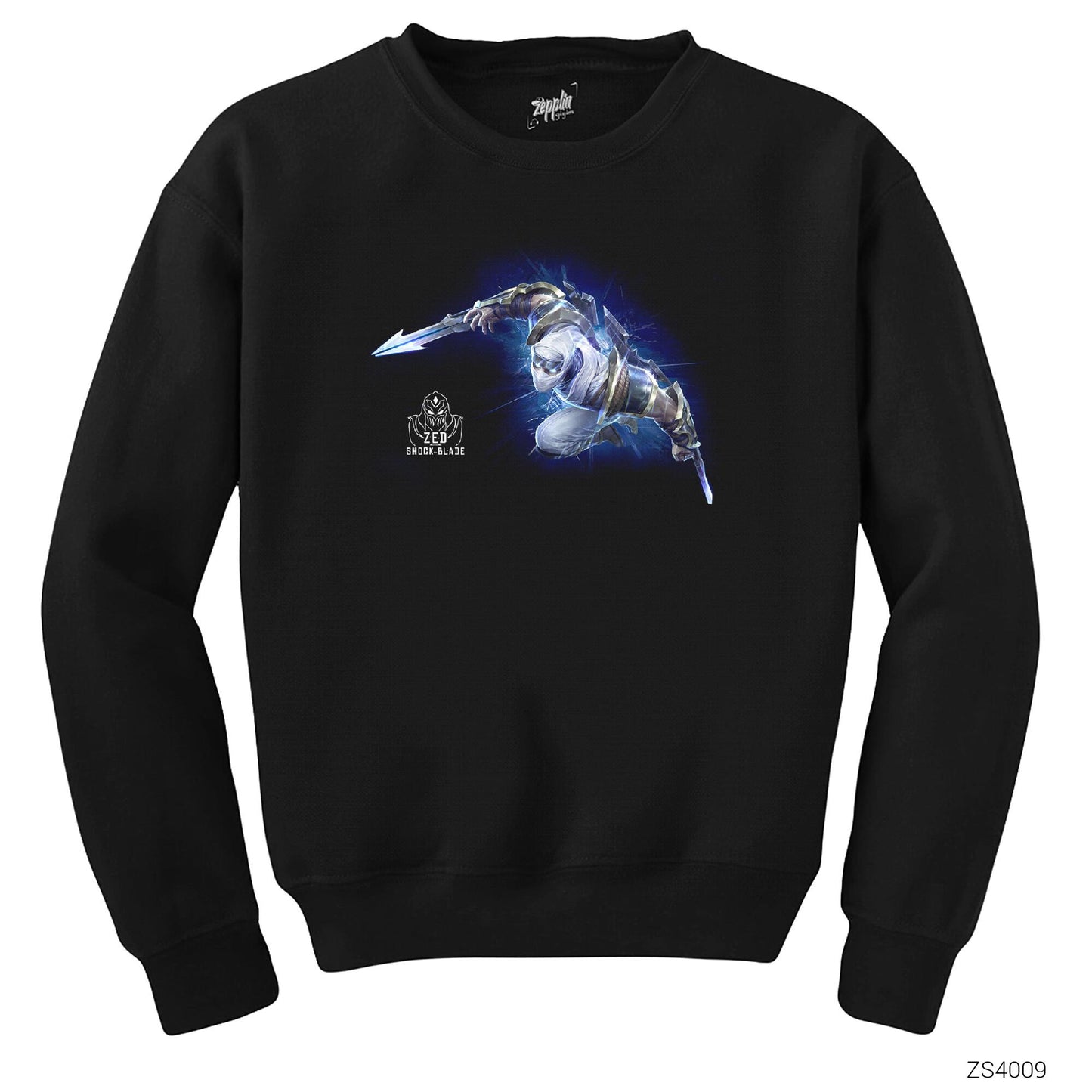 League of Legends Zed Shockblade Siyah Sweatshirt