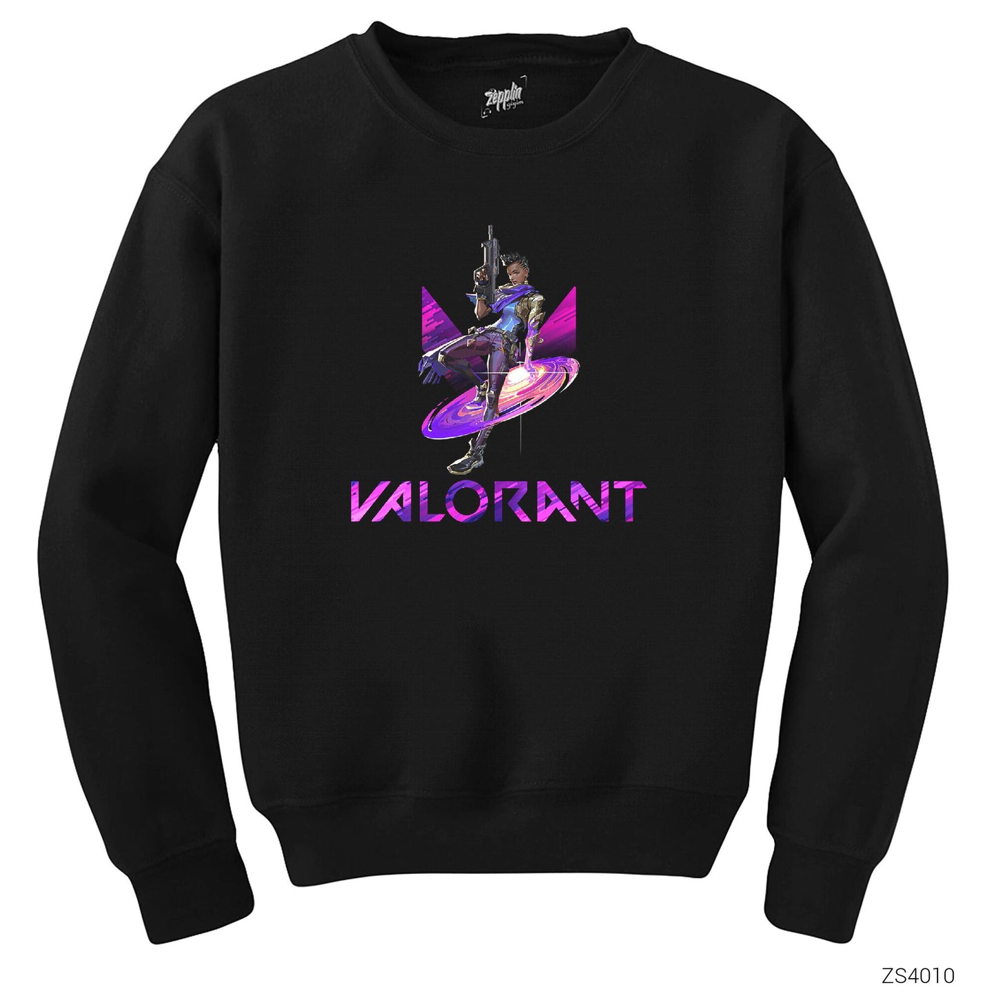 Valorant Astra Siyah Sweatshirt