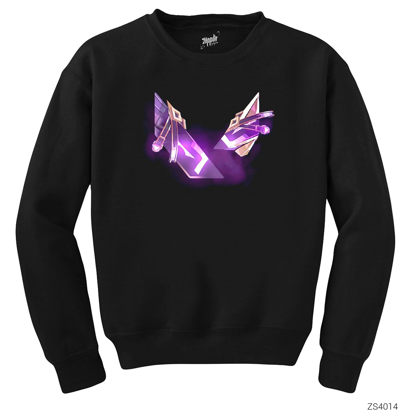 Valorant Reyna Logo Siyah Sweatshirt