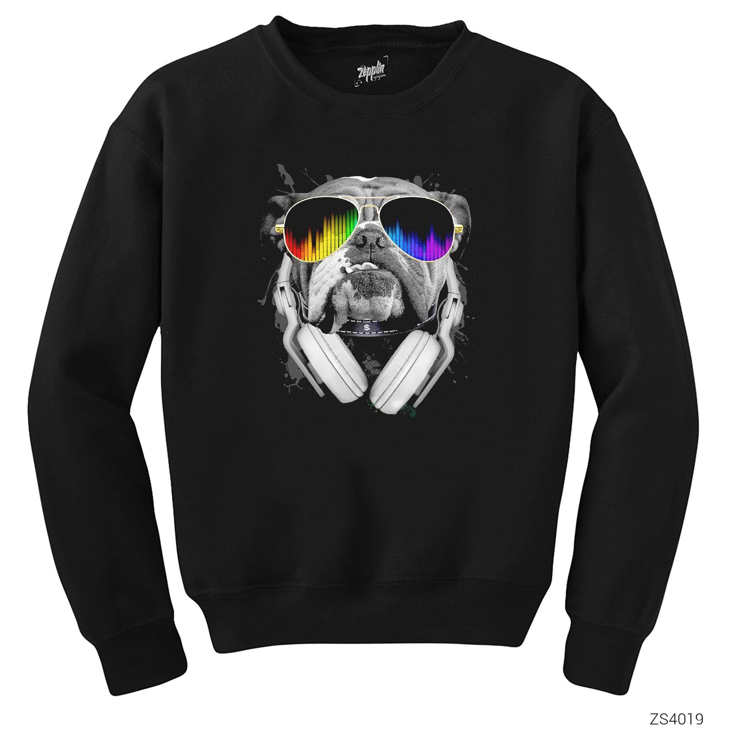 Bulldog DJ Siyah Sweatshirt