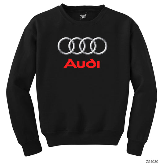 Audi Logo Siyah Sweatshirt