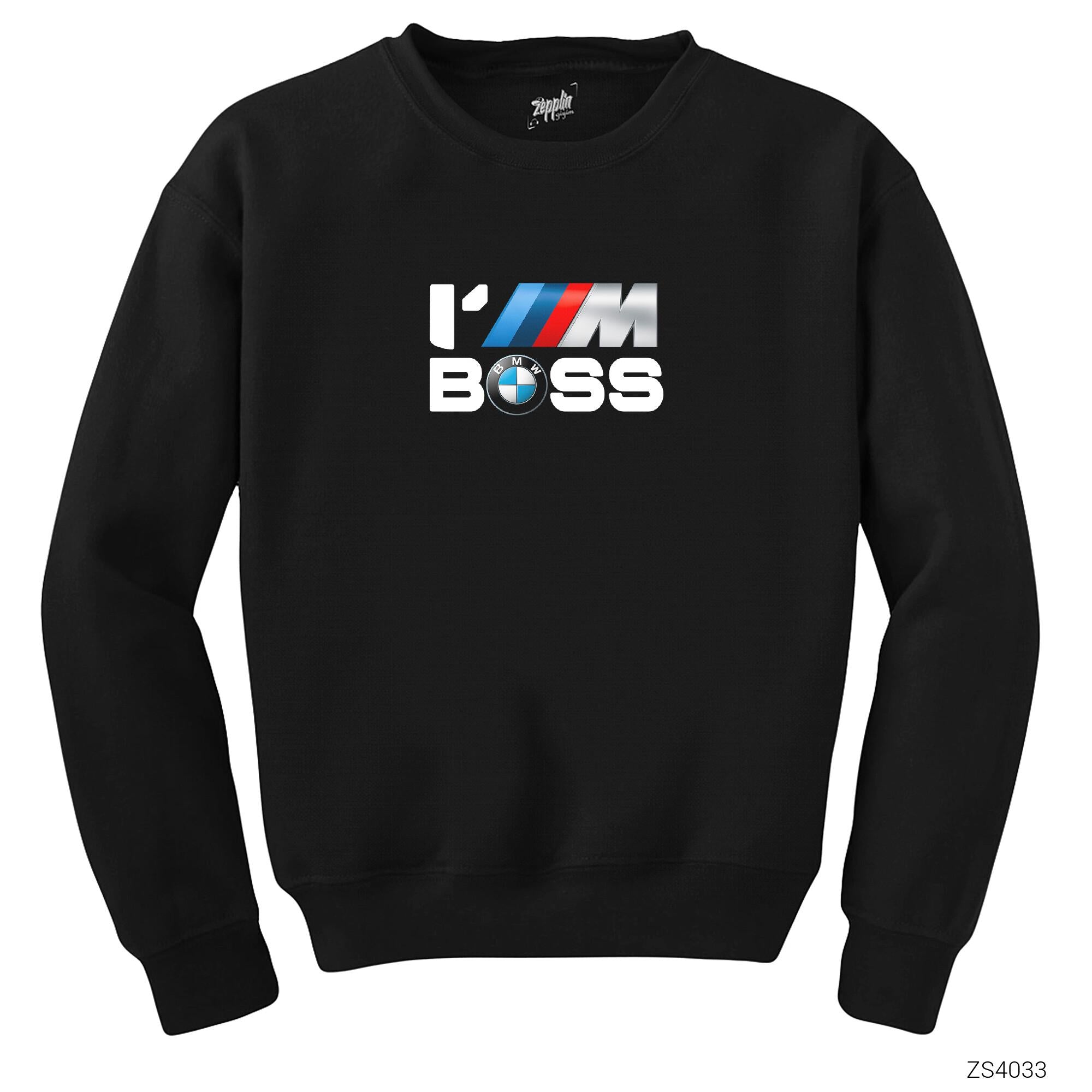 BMW IM BOSS Siyah Sweatshirt