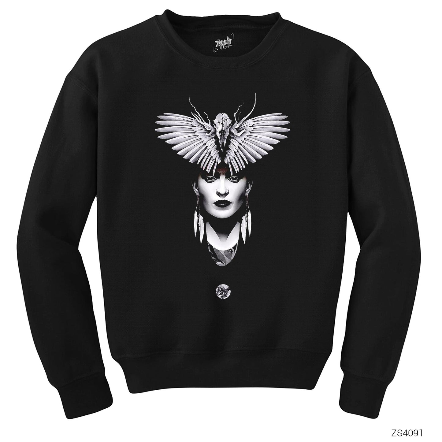 Frida Kanat Siyah Sweatshirt