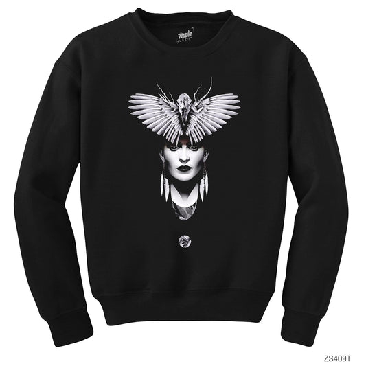 Frida Kanat Siyah Sweatshirt